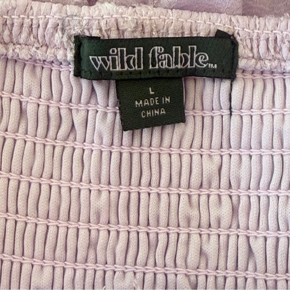 Wild Fable Violet Sleeveless Embossed Lace Floral Fit & Flare Mini Dress Large